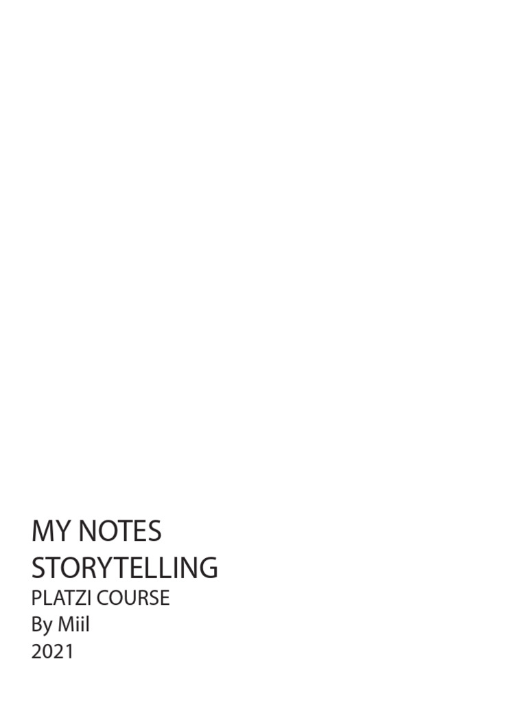 My Notes Storytelling | PDF