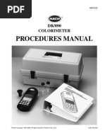 DR 890 Colorimeter Procedures Manual