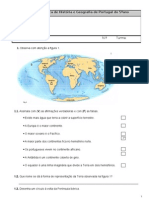 Ficha de avaliação diagnóstica de História e Geografia de Portugal2011