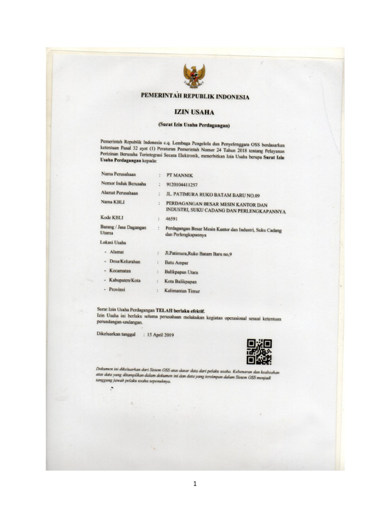 Surat Izin Usaha Perdagangan PDF