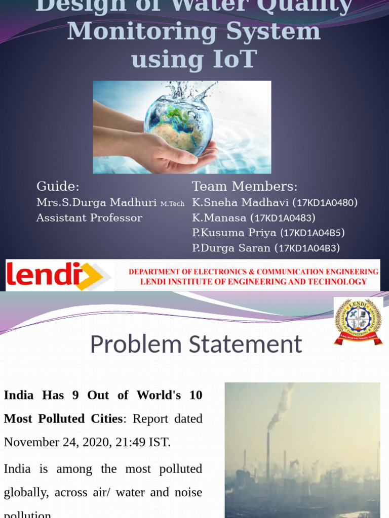 IoT-Based Water Quality Monitoring System | PDF | Internet Of Things ...