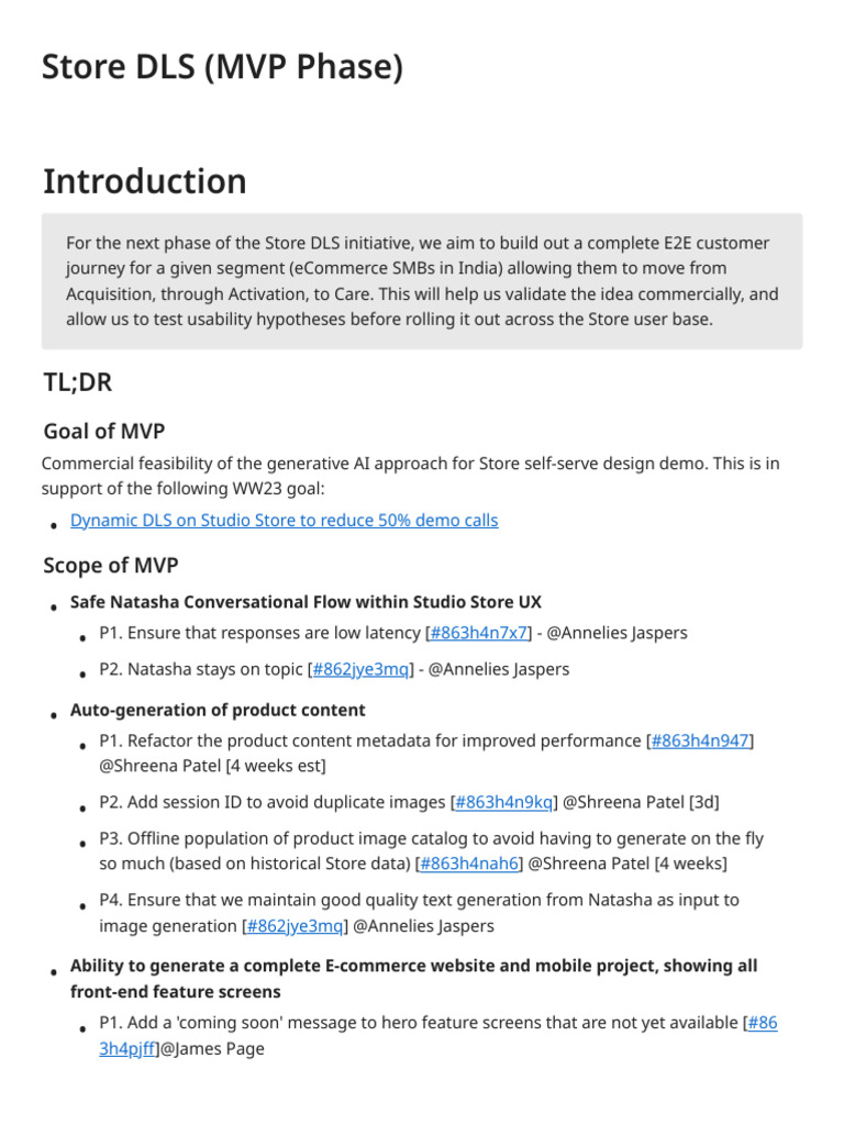 Store DLS (MVP Phase) - 2025061111433274 | PDF | User Interface | Computing