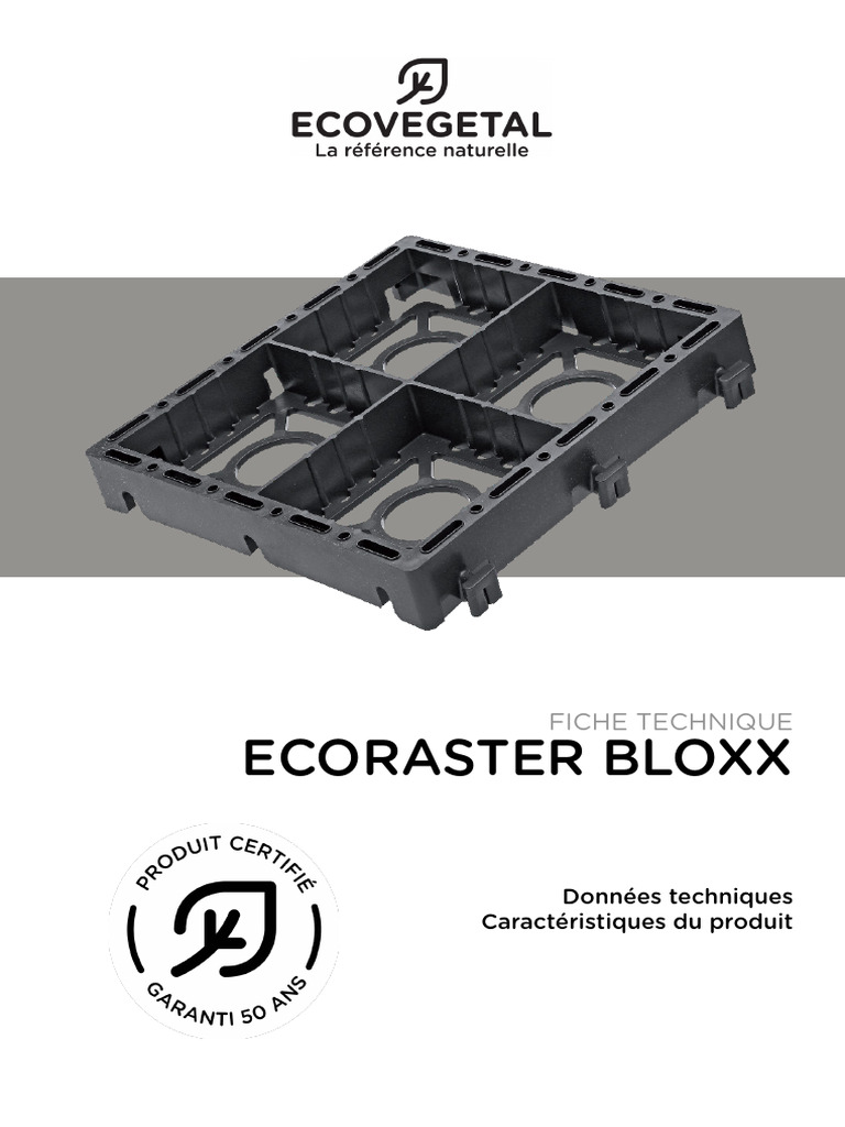 Prix et caractéristiques d'Ecoraster Bloxx | PDF