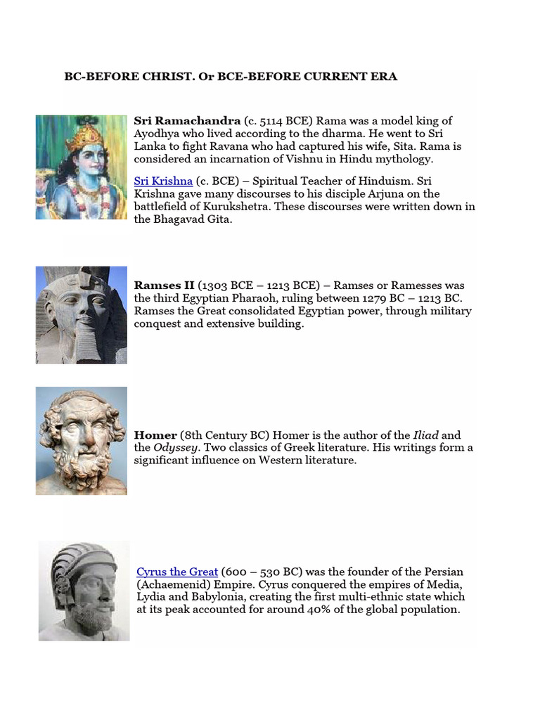 Famous People in History | PDF | Rama | Plato