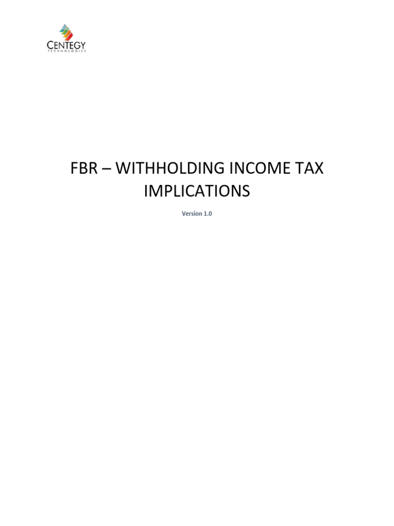 Withholding Tax Guidelines for Businesses | PDF | Taxes | Income Tax