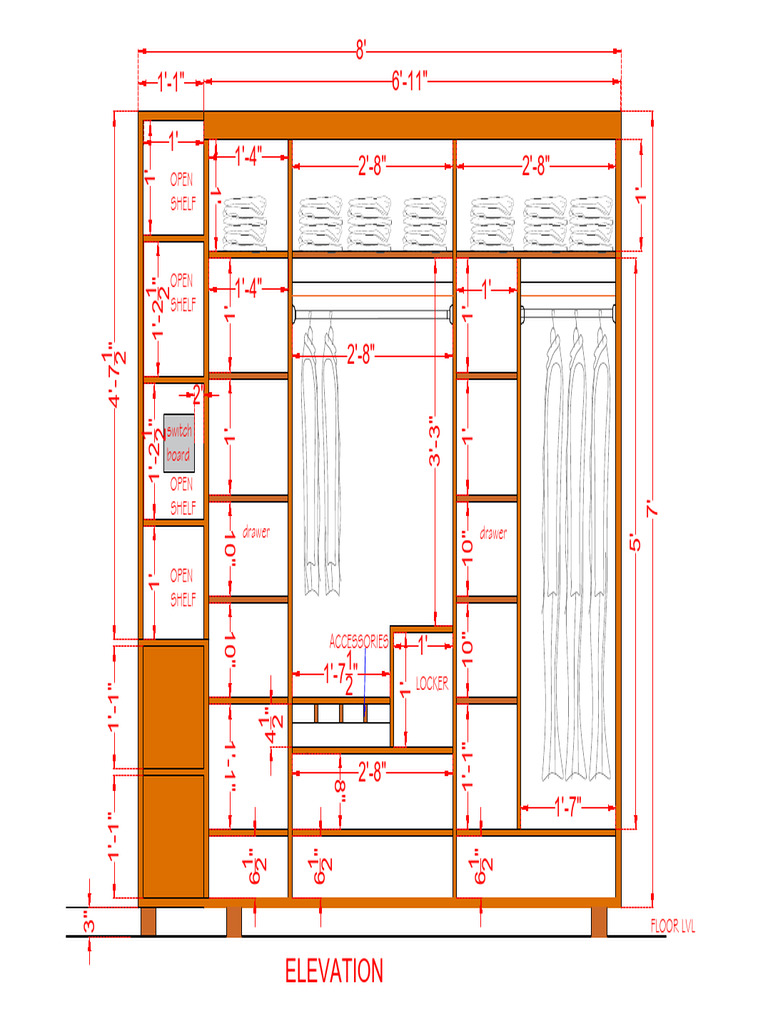 Wardrobe Design by Ar. Neha | PDF