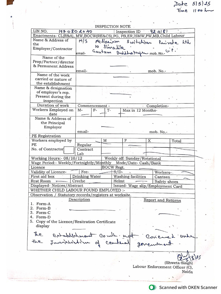 Inspectionnote - 2025-05-14T115541.120 | PDF