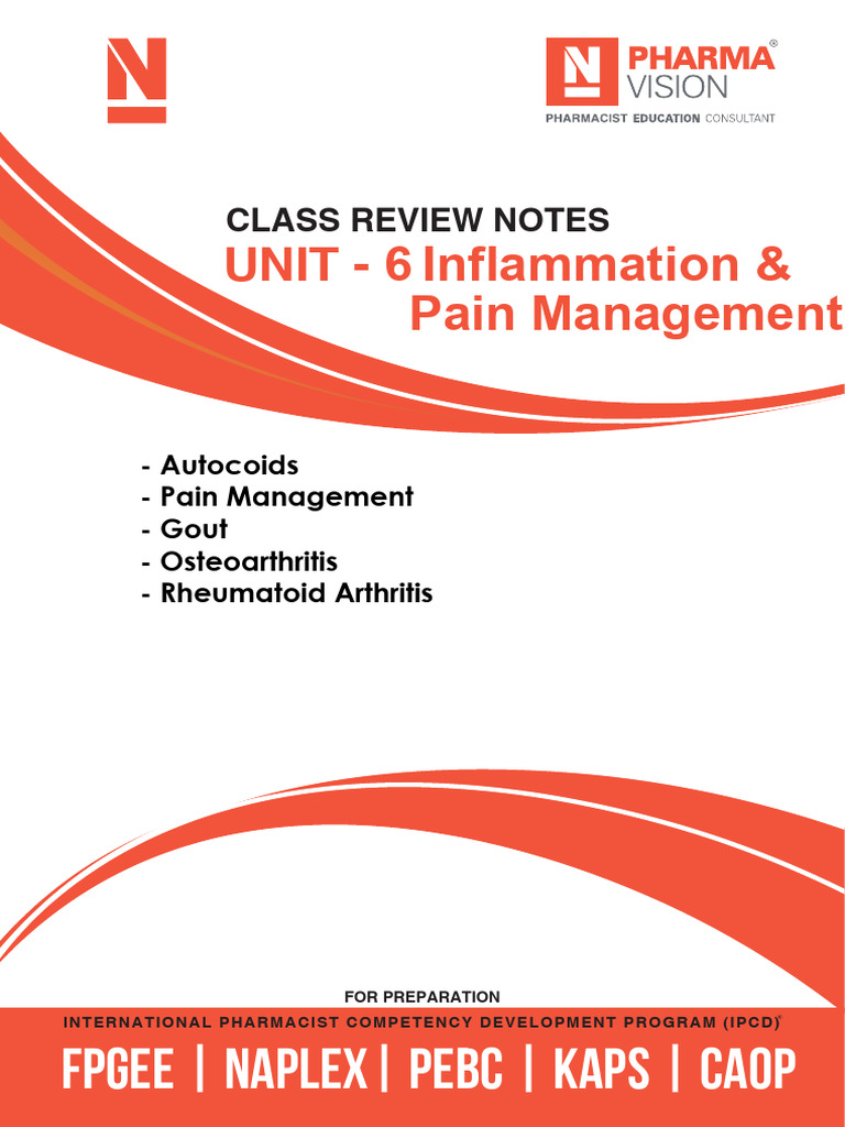 Autacoids and Pain Management Overview | PDF | Nonsteroidal Anti ...