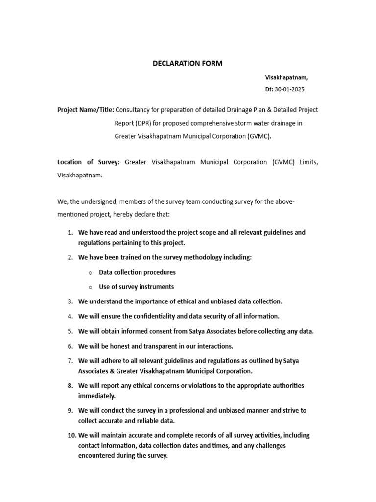 Declaration Form | PDF