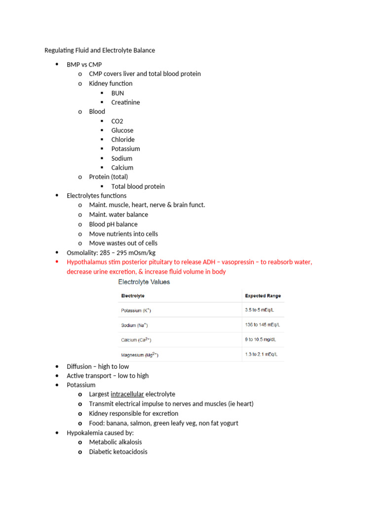 Fluid and Electrolyte Balance | PDF | Kidney | Endocrine System