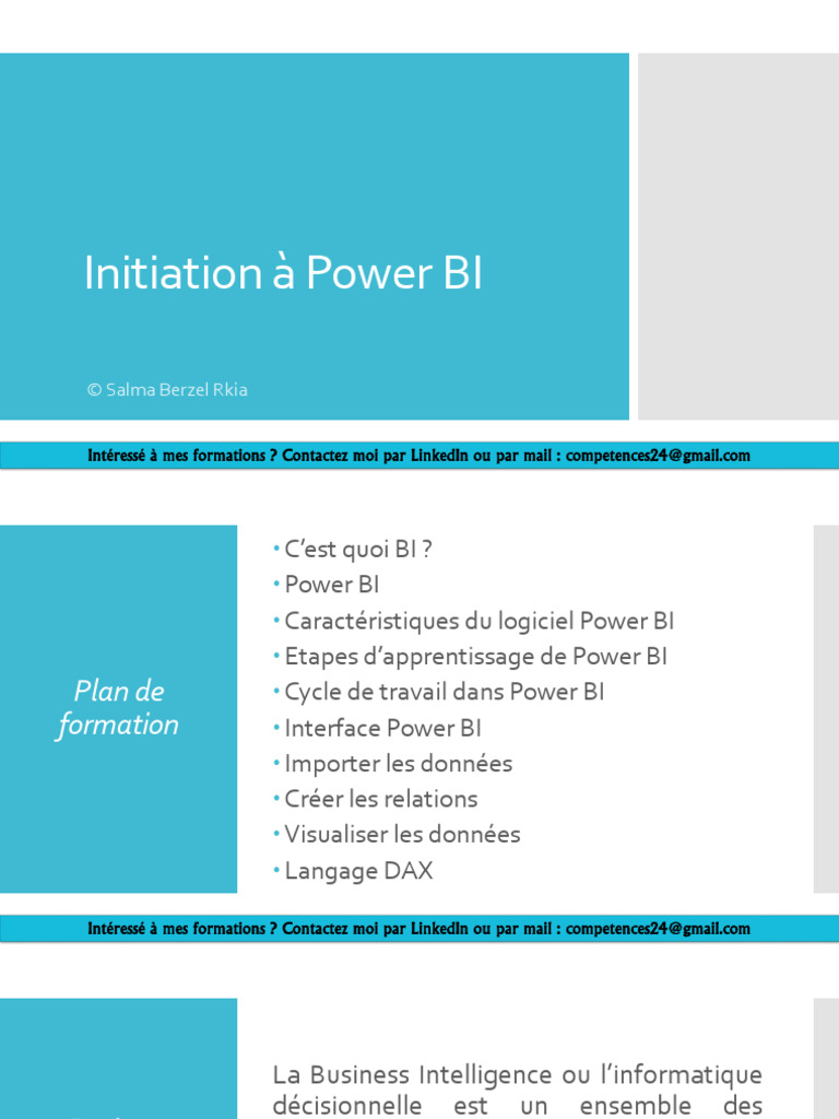 Introduction à Power BI et ses fonctionnalités | PDF | Microsoft ...