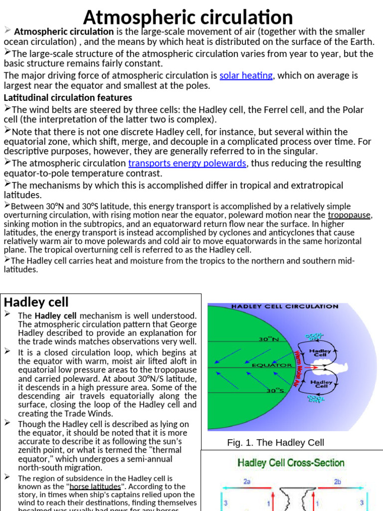 Understanding Atmospheric Circulation | PDF | Atmospheric Circulation ...