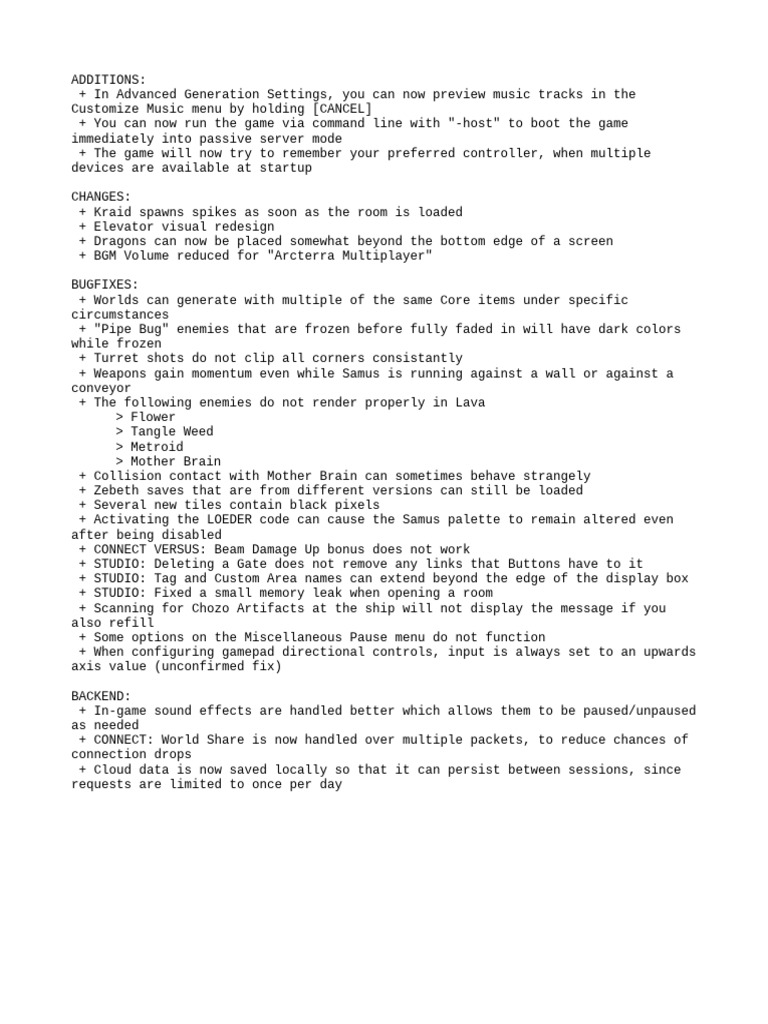 Change Log | PDF