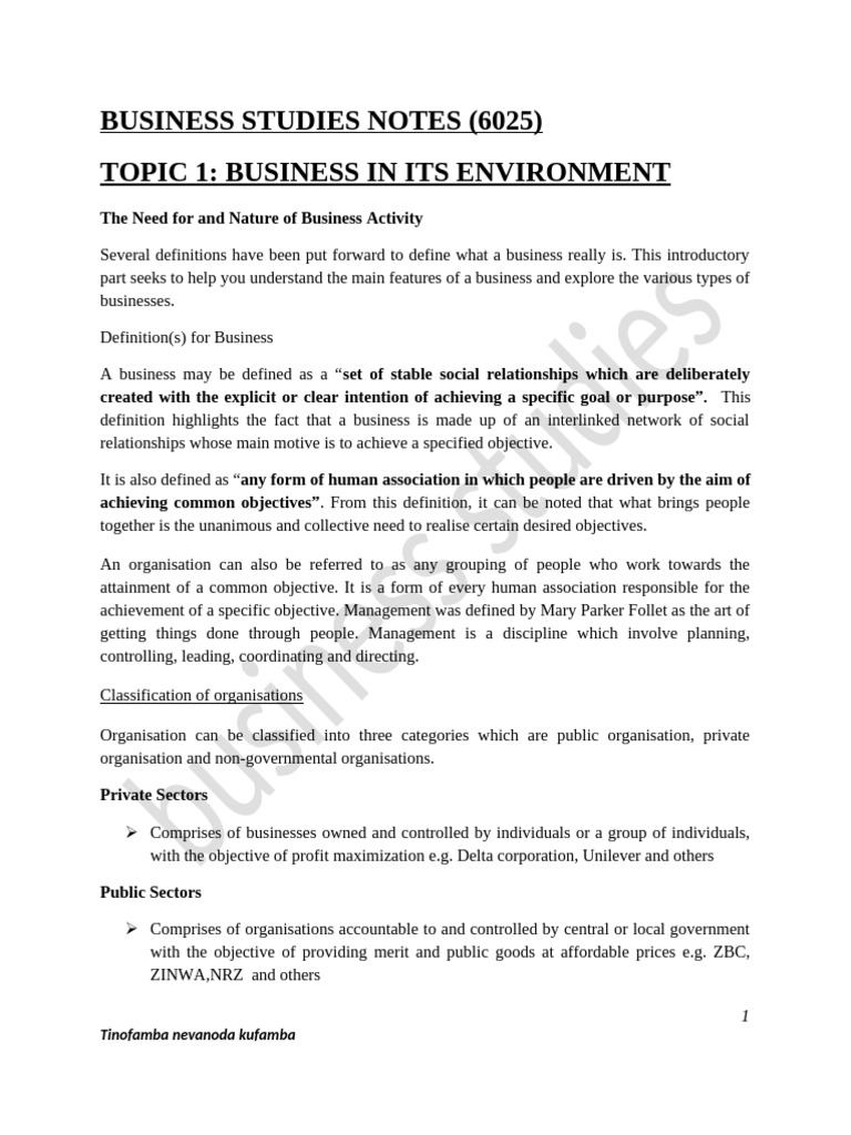 BS NOTES | PDF | Partnership | Corporate Social Responsibility