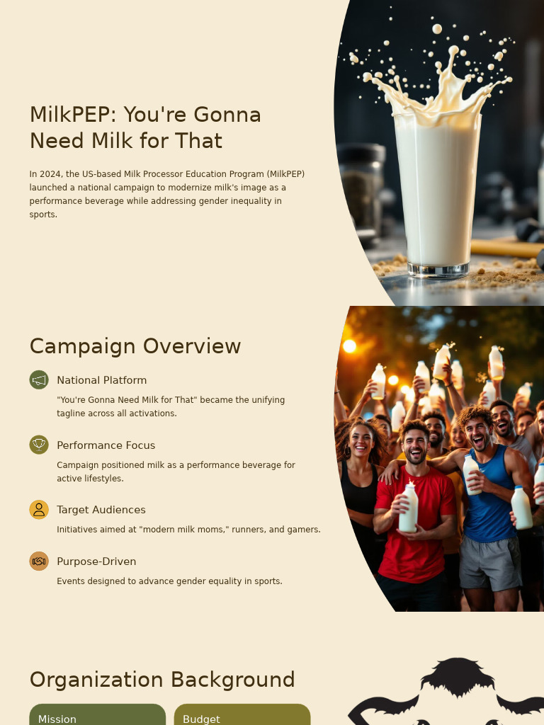 MilkPEP Youre Gonna Need Milk For That | PDF | Marketing | Economies