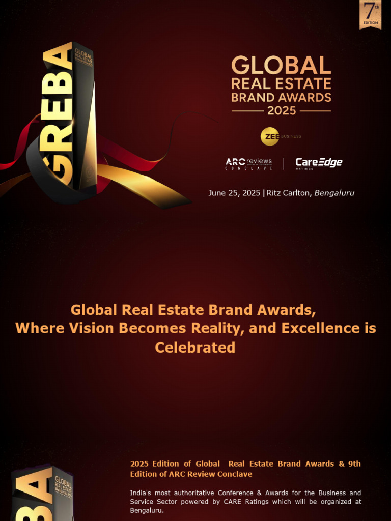 GREBA 2025: Real Estate Excellence Awards | PDF