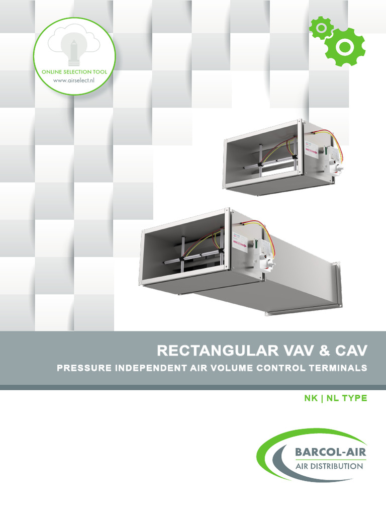 Rectangular VAV & CAV Terminals Guide | PDF | Duct (Flow) | Mechanical ...