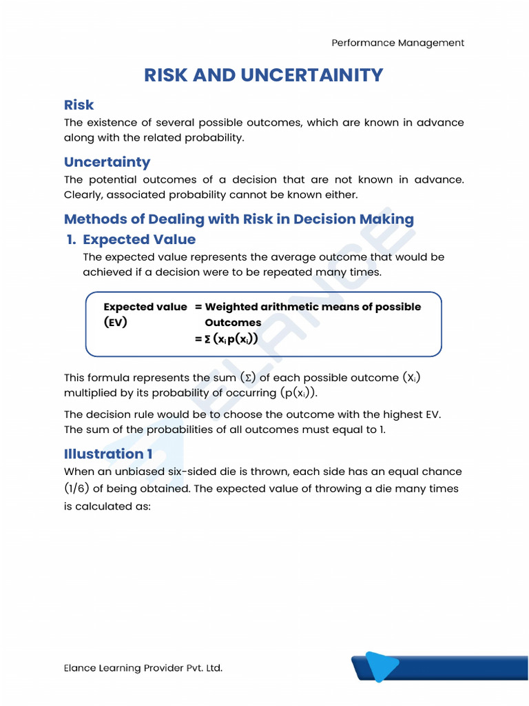 Uncertainty in Decision Making Strategies | PDF | Risk | Uncertainty