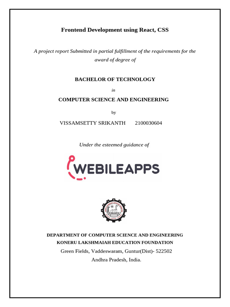 Icp Report Final | PDF | User Interface | Databases