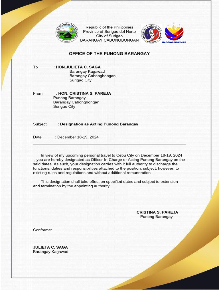 Designation Letter | PDF
