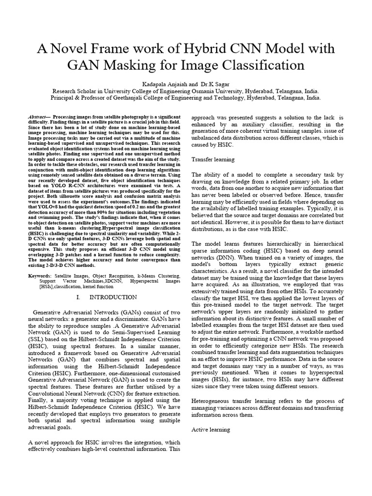26-CRD3043-A Novel Frame Work of Hybrid CNN Model With | PDF | Deep ...
