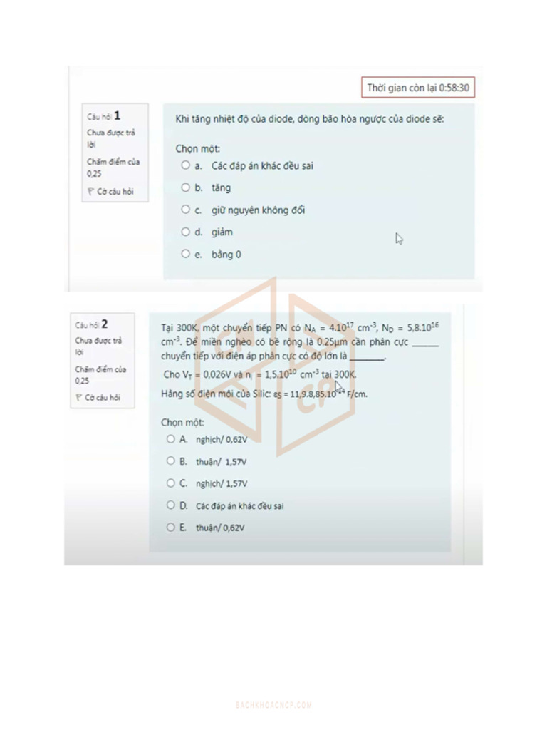Cuối kì VLBD 202 | PDF
