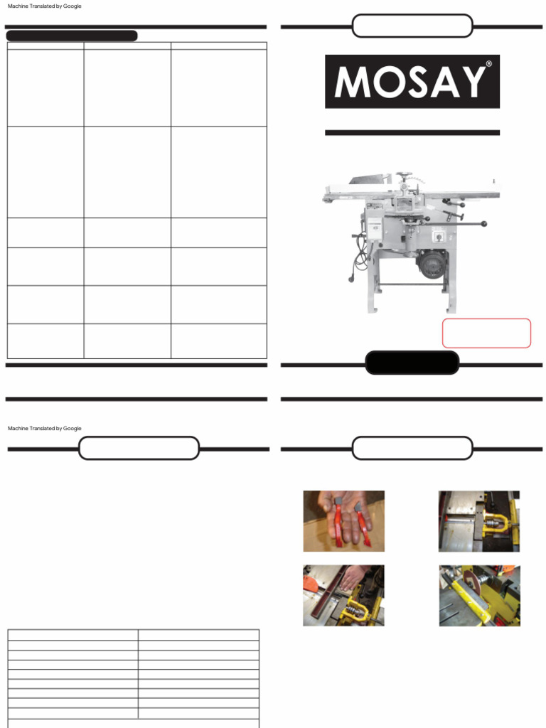Multiple Machine Operation Guide | PDF | Knife | Manufactured Goods