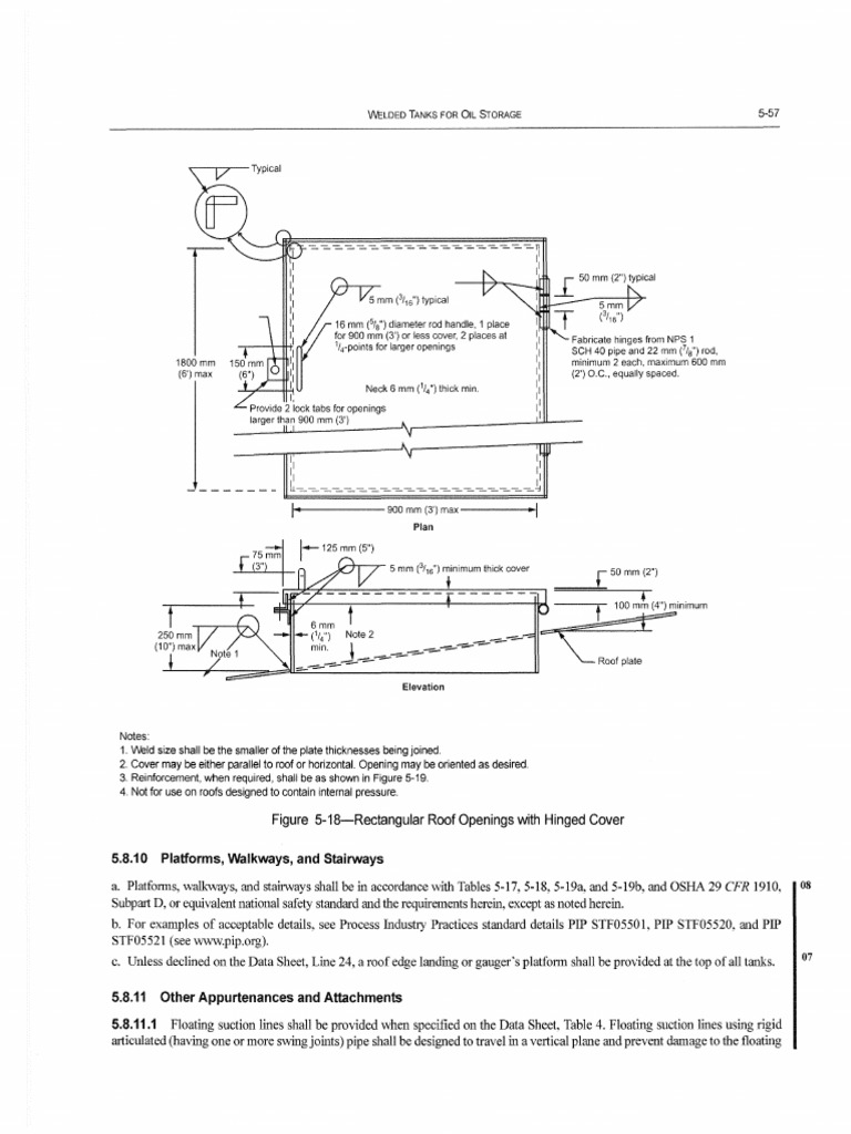 Welded Oil Storage Tank Specifications | PDF | Pipe (Fluid Conveyance ...