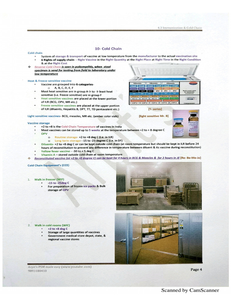 3 - Vaccines & Cold Chain | PDF