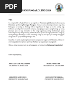 Example of Solicitation Letter Filipino | PDF