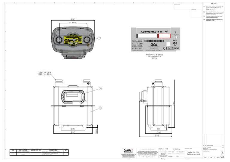 George Wilson Gas Meter Specifications | PDF | Mechanical Engineering