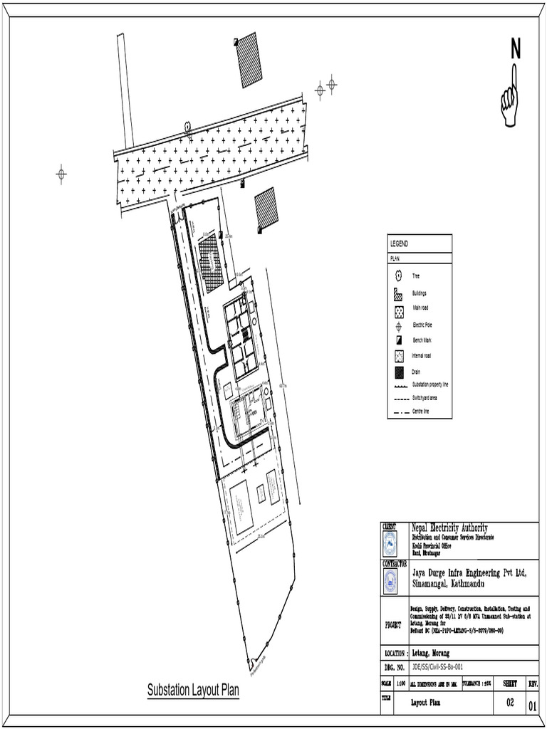 Substation Layout and Design Plan | PDF | Electricity | Electronic ...