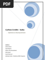 Download Carbon Credits - Implications in India as Financing Instrument Kalyan Teja by Nyayapati Gautam SN8746421 doc pdf
