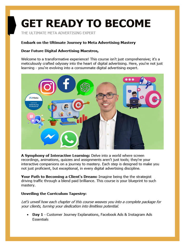 Meta+410 101+Digital+Advertising+Course+ +Updated+Curriculum | PDF ...