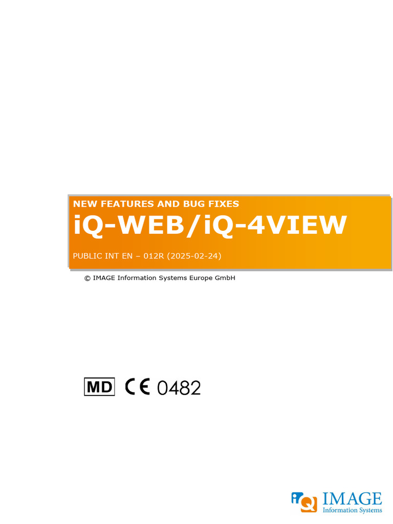 IQ-WEB - iQ-4VIEW New Features and Bug Fixes - 012R | PDF | Computing ...