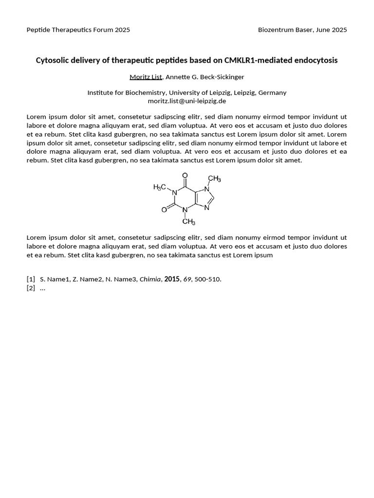 CMKLR1-Mediated Peptide Delivery 2025 | PDF