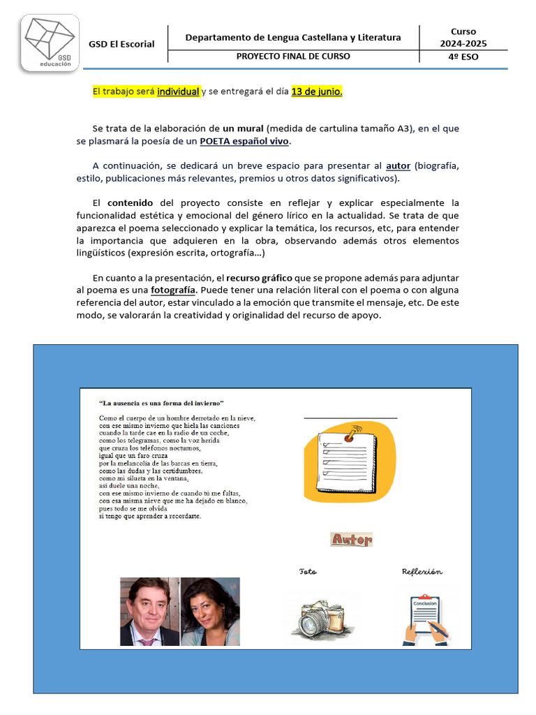 2425 Proyecto Final de Curso para Los Que Tienen 6 Más | PDF