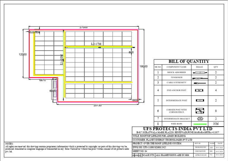 Rooftop Lifeline System Design Document | PDF | Manufactured Goods