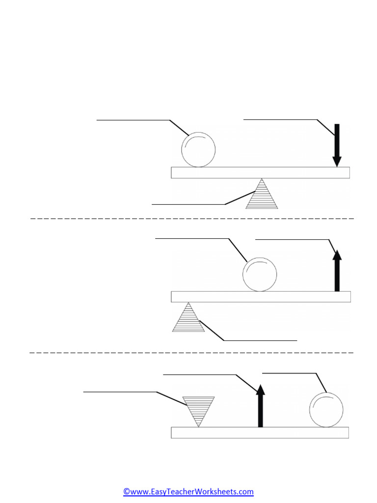 Classifying Levers Worksheet | PDF