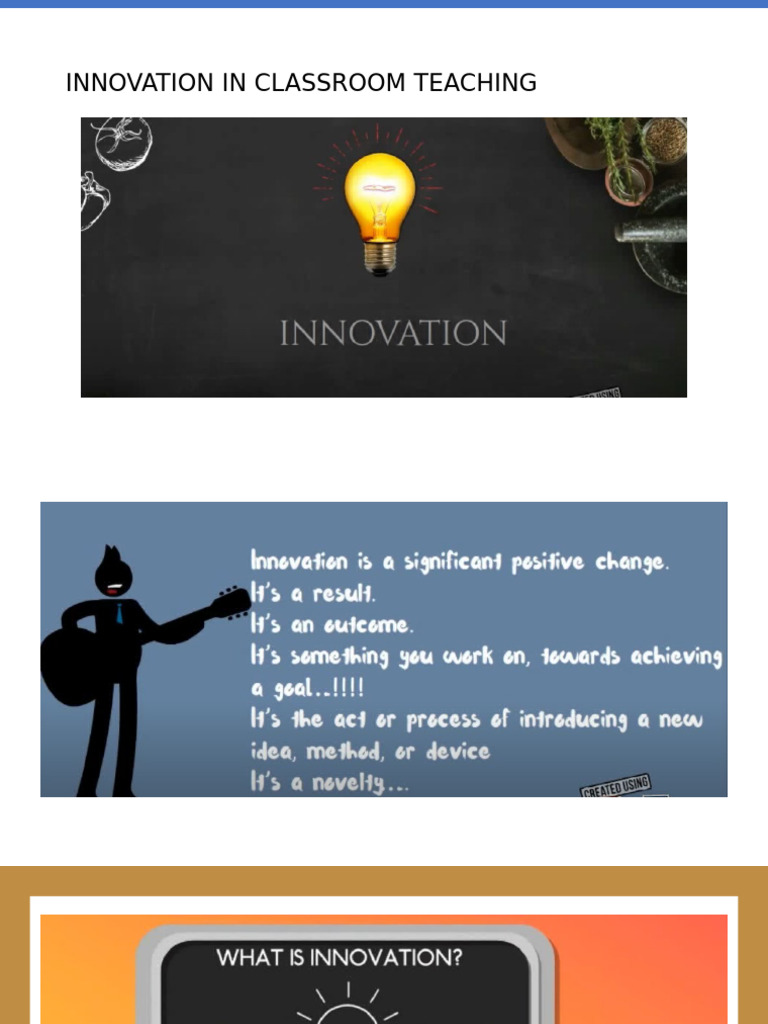 Innovation Teaching Ohnie | PDF