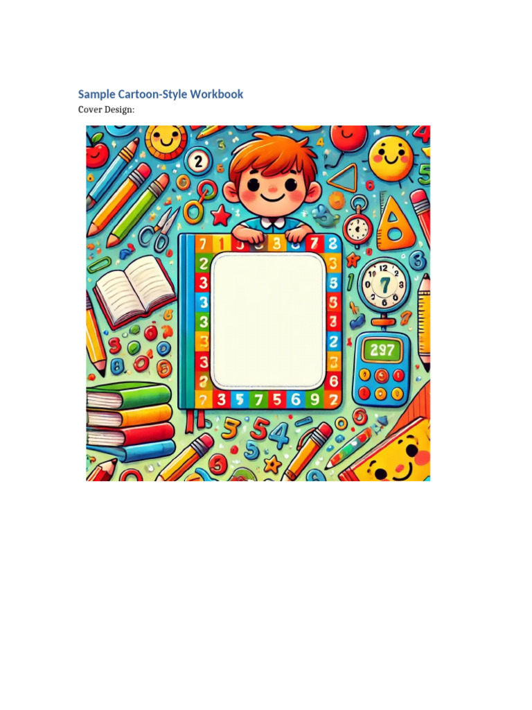 Cartoon-Style Workbook Sample | PDF