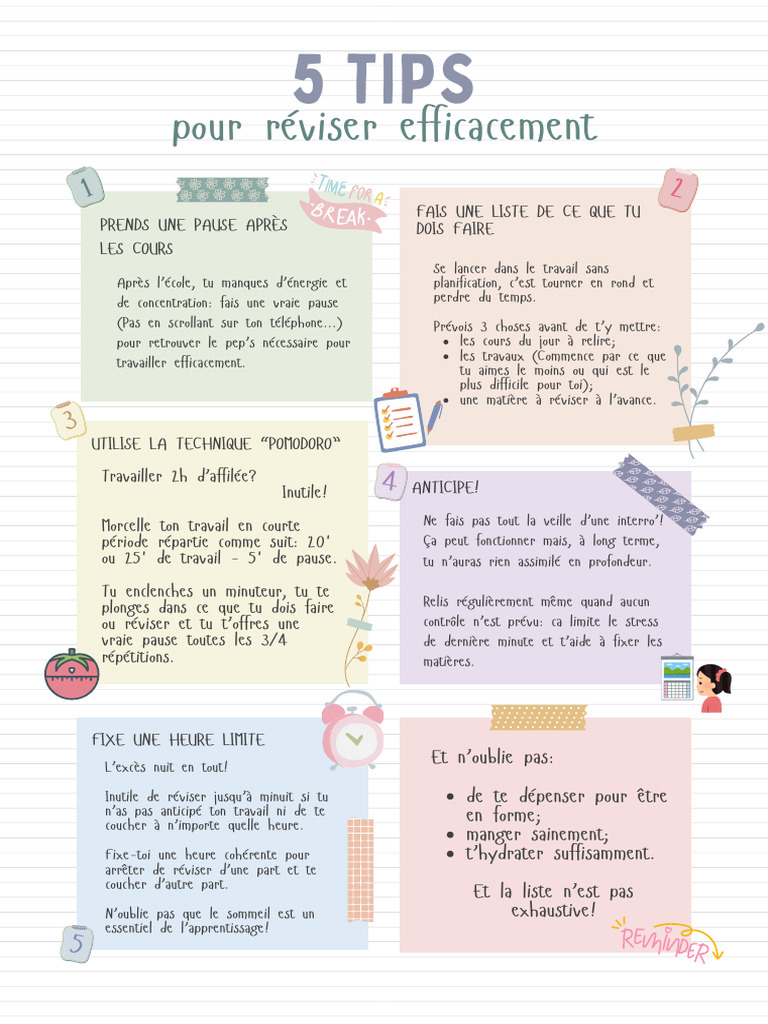 5 Conseils pour Réviser Efficacement | PDF