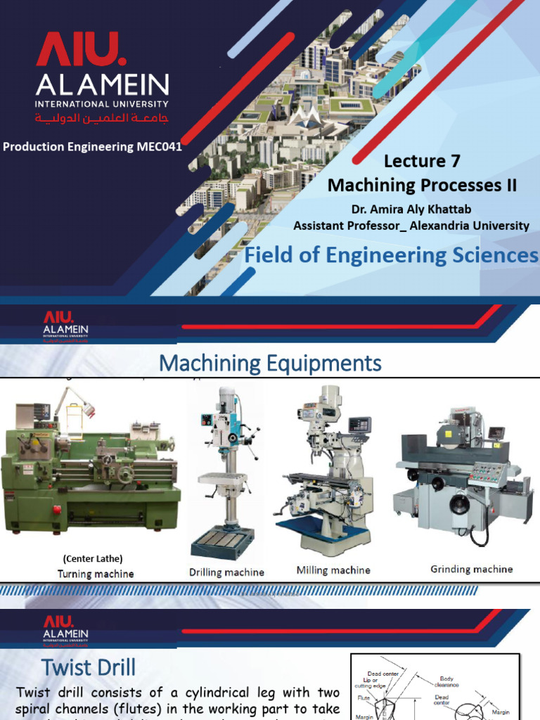 Drilling and Milling Processes Overview | PDF | Drill | Drilling
