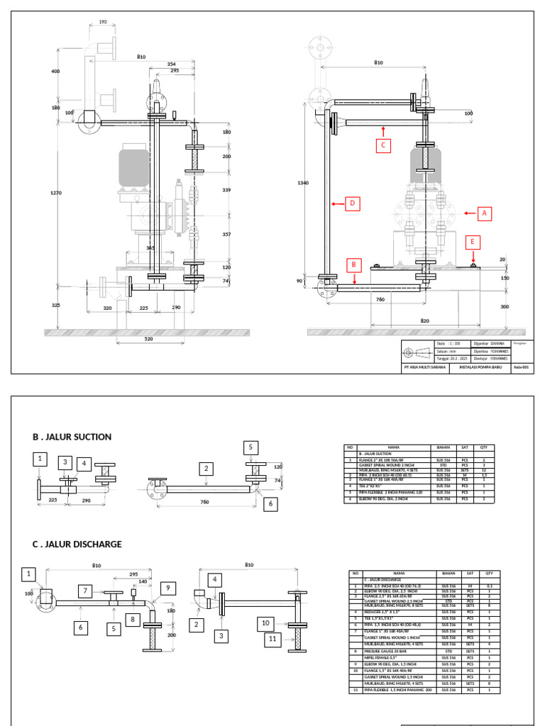 1.instalasi Pompa Baru | PDF