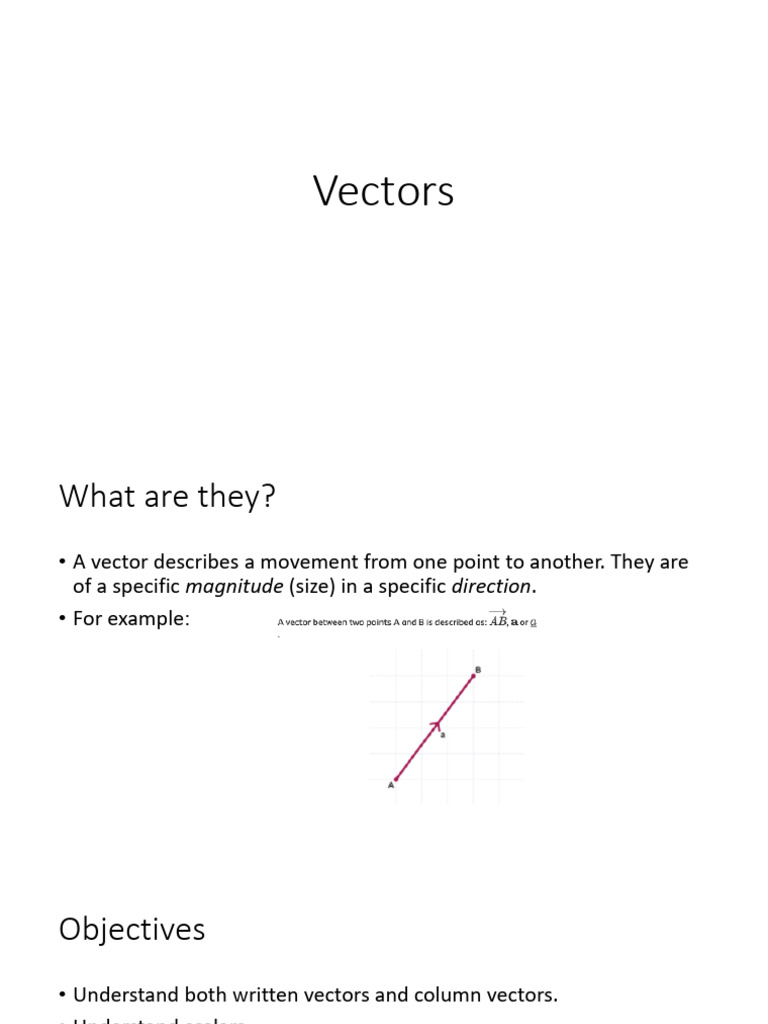 Understanding Vectors and Scalars | PDF
