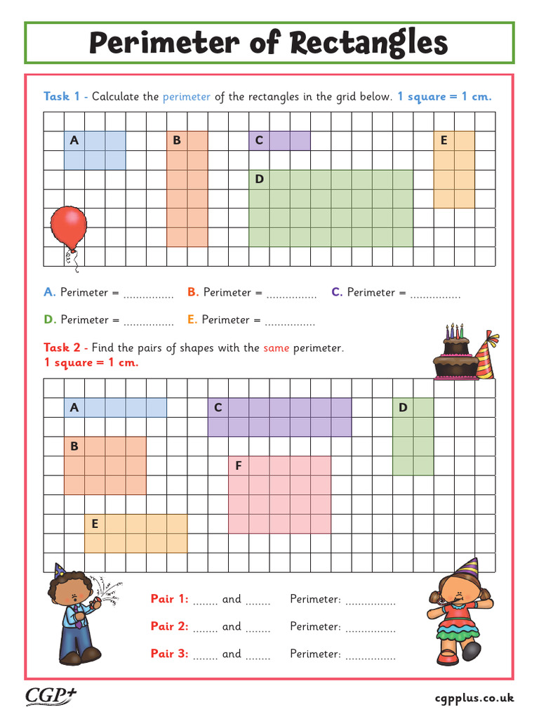 Calculating Perimeter of Rectangles Foundation (Year 4) Printer ...