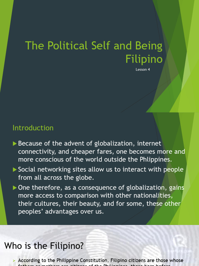 The Political Self and Being Filipino | PDF