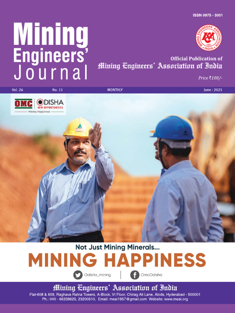 MEJ - June 2025 Issue Monthly Journal To Mining Engineers | PDF