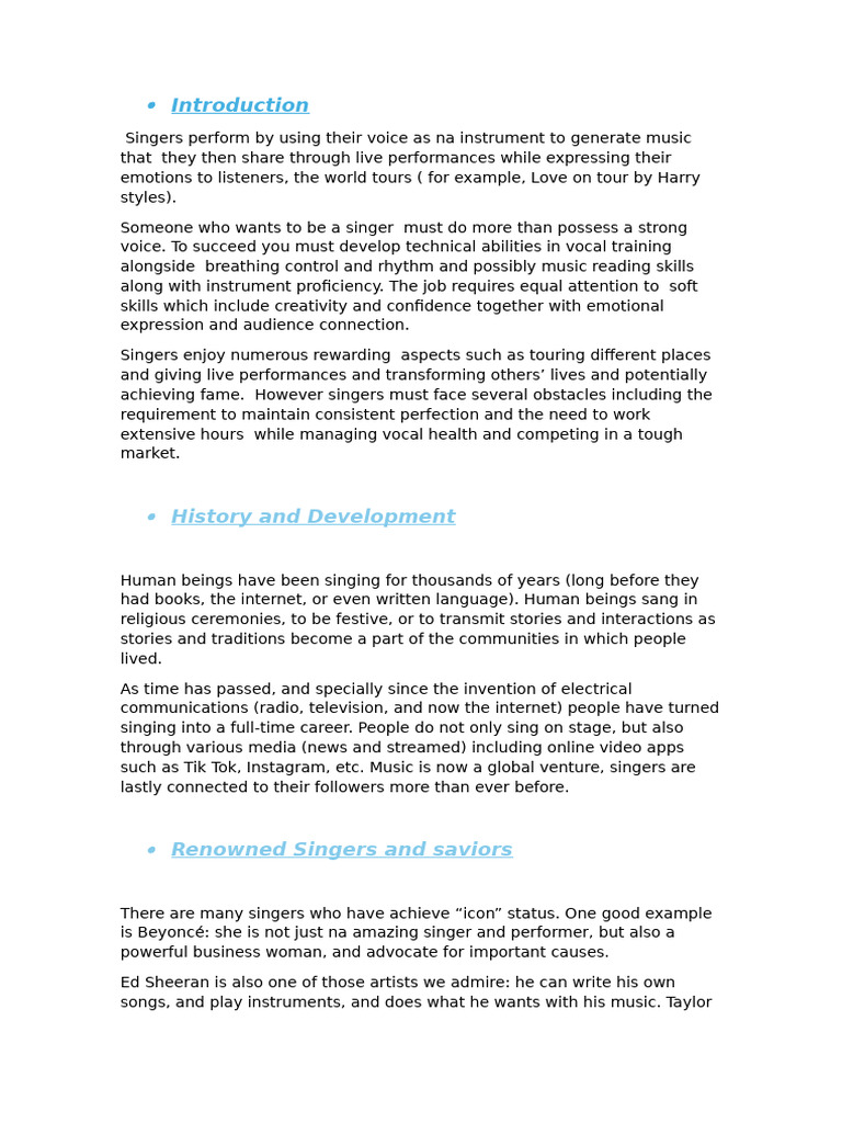 The Art and Impact of English Vocalists | PDF | Human Voice