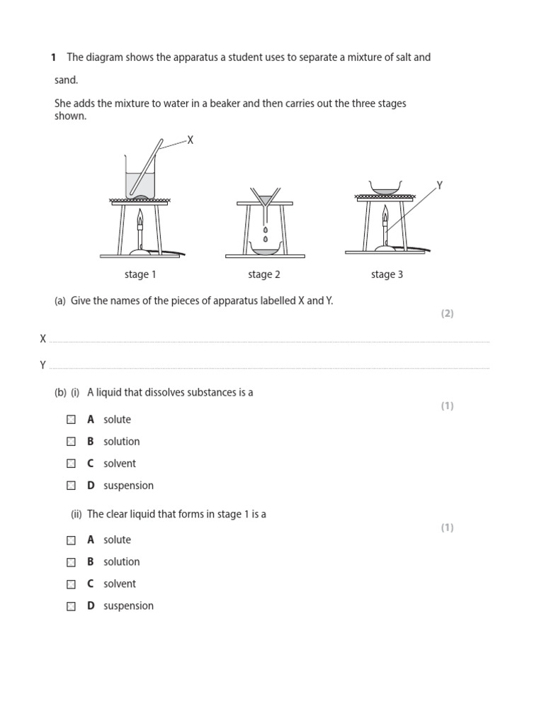 2.4 Elements, Compounds, Mixtures (2C) QP | PDF | Physical Chemistry ...